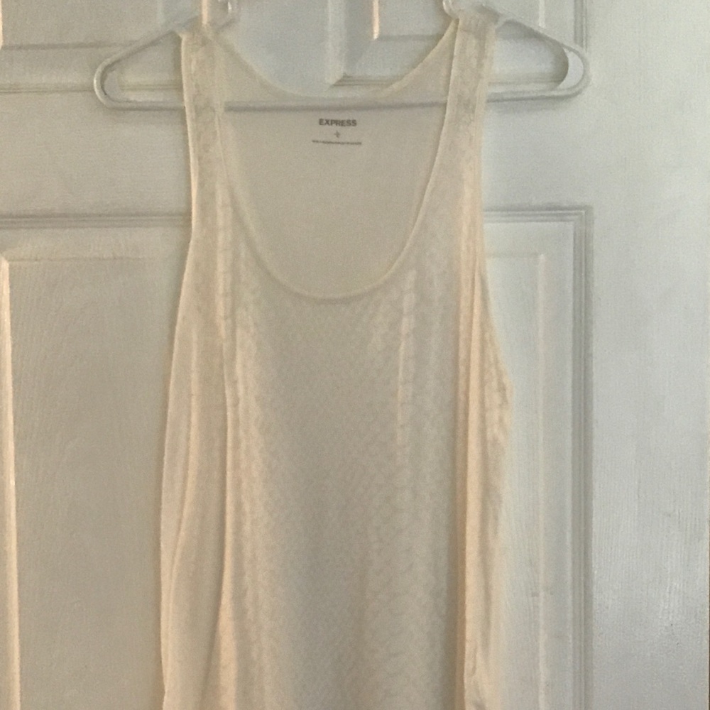 White Snake Print Tank